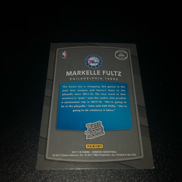 3 Markelle Fultz Rated Rookie Cards - Picture 7 of 7